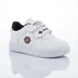 Lento Kids cırtlı unisex çocuk spor ayakkabı beyaz