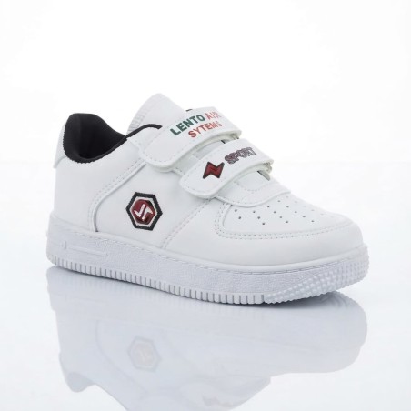 Lento Kids cırtlı unisex çocuk spor ayakkabı beyaz