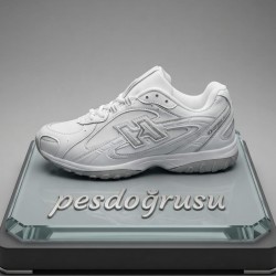 Solazer ortopedik paraşüt kumaş unisex spor ayakkabı beyaz