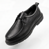 Gmz deri ortopedik bağcık detaylı erkek ayakkabı siyah