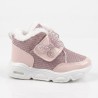 Minimoccs ışıklı ortopedik içi yünlü kız çocuk bot pembe