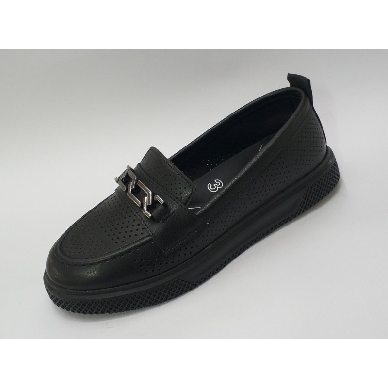 Wanetti Ortopedik anne ayakkabı tokalı siyah