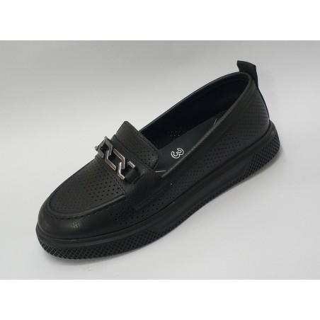 Wanetti Ortopedik anne ayakkabı tokalı siyah